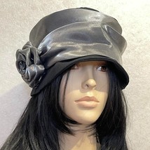 Vintage fabric black bucket hat - £34.54 GBP