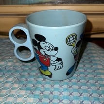 1980s Eagle Disney Mickey Mouse and friends blue kid toddlers cup - $21.56