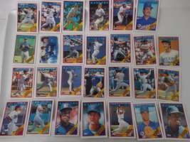 1988 Topps Texas Rangers Team Set of 27 Baseball Cards - £2.15 GBP