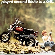 Harley Davidson X90 Advertisement 1974 Fishing Motorcycle Ephemera LGBinHD - $34.99