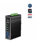 Trendnet TI-BG62I 6-PORT INDUSTRIAL GIGABIT L2  MANAGED POE   DIN-RAIL S... - $1,327.95 CAD