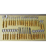 Rare Vintage Banana Republic Bamboo Flatwear Service for 8 - 42 pieces - $249.60 CAD