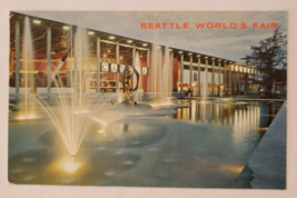 Postcard Seattle Worlds Fair 1962 Canadian Exhibit At Night Washington State USA - £4.44 GBP