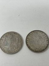 1921 Morgan Silver Dollars Set Of 2 Coins 90% Silver - £66.80 GBP