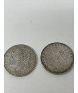 1921 Morgan Silver Dollars Set Of 2 Coins 90% Silver - £66.80 GBP