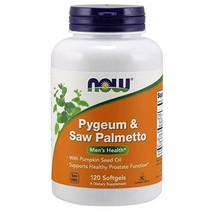 NOW Supplements, Pygeum &amp; Saw Palmetto with Pumpkin Seed Oil, Men&#39;s Health*, ... - £22.83 GBP