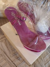 Size 8 - The Highest Heel Fuchsia Pink  - $29.99