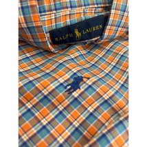 Polo Ralph Lauren Men Shirt Long Sleeve Lightweight Button Up Orange Small S - £15.76 GBP