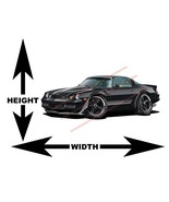 1981 Chevrolet Camaro T-Top Black Muscle Car Art Wall Decal - $57.62 CAD+