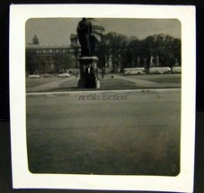 1951 Washington DC Buses Street Scene Photo Snapshot - £1.97 GBP