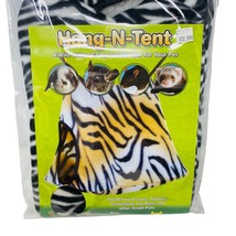 Critter Ware Hang-E-Tent for small animals sleeper zebra print - £6.32 GBP