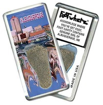Albuquerque FootWhere® Souvenir Fridge Magnet. Made in USA - £6.37 GBP