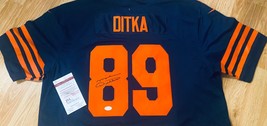 RARE CHICAGO BEARS Throwback Signed MIKE DITKA Jersey COA  - $197.99