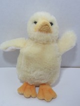yellow small plush pekin duck standing up beanbag tush orange bill feet - £7.88 GBP