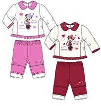Disney Minnie Mouse Winter Padded 2 Pieces Set Full Embroidered Top &amp; Bottom for - £11.76 GBP