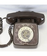 Brown GTE Automatic Electric Rotary Dial Phone Vintage Guaranteed to Work - $36.28 CAD
