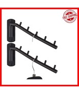 Elegant Black Folding Hanger Rack - Rust-Resistant Swing Arm Organizer (... - $945.06 MXN