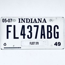 2007 United States Indiana Marion County Fleet License Plate FL437ABG - $11.87