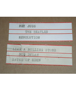 The Beatles Bob Dylan Juke Box Strips Pair Of Vintage 45 Rpm Phonograph ... - $284.80 MXN