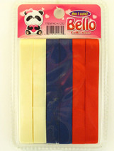 BELLO GIRLS HAIR RIBBONS - ASSORTED COLORS - 6 PCS. (41232) - £5.60 GBP