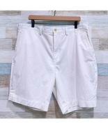 POLO Ralph Lauren 9&quot; Stretch Classic Fit Chino Shorts White Cotton Mens 40 - $39.59