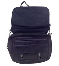 Vtg Tokyo Disneyland Disney Black Leather 1996 Toontown Project Team Laptop Bag image 3