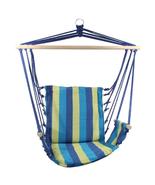 Innovation Nature - Hanging Chair with Rope Structure, 98cm x 52cm, Blue - £34.24 GBP