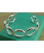Open circle sterling silver cuff bracelet - €20,49 EUR