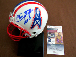 ELVIN BETHEA HOF 03 HOUSTON OILERS SIGNED AUTO RIDDELL MINI HELMET JSA B... - $118.79