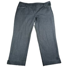 7th Avenue Design Studio New York Co Dark Blue Capri Pants Size 14 Waist Stretch - £9.02 GBP