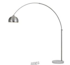 AF Lighting Orb Floor Lamp With Metal Globe Brushed Nickel Silver - £189.83 GBP