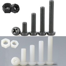 Bluemoona 20 sets - M3 Plastic Nylon Hex Round Phillips Screws Bolts With Hex Nu - $4.89