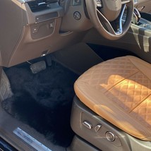 NEW! Black Genuine Sheepskin Floor Mats 2021 - 2024 fits Cadillac Escalade V - $1,355.02+