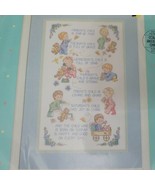 Baby Hugs Precious Keepsakes Monday&#39;s Child Counted Cross Stitch Kit Sun... - £19.02 GBP