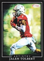 2022 Sage High Series Football Artistry BLACK#ART-JT Jalen Tolbert South Alabama - £0.78 GBP