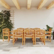 Garden Chairs 8 pcs 58x59x88 cm Solid Wood Teak - £516.84 GBP