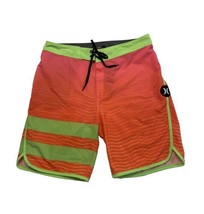 Hurley Phantom Boardshorts Neon Pink Yellow Orange Mens 30 Summer Beach Swim  - £19.05 GBP