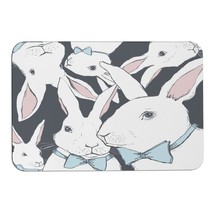 Mondxflaur Rabbit Non Slip Bathroom Mat for Shower Quick Dry Diatom Mud Rugs - £15.12 GBP