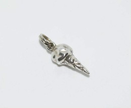 925 Sterling Silver Ice Cream Cone Charm for Bracelet - £14.78 GBP