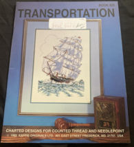 Kappie Originals: TRANSPORTATION Cross Stitch Booklet #425 Ships, Planes, Trains - £3.74 GBP