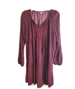 Ladies Sonoma SZ M Ren Fair Festival BOHO FairyCore Burgundy Flowy Casua... - $15.90