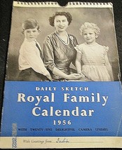 QUEEN ELIZABETH II (ORIGINAL VINTAGE 1956 ROYAL FAMILY CALENDAR) (CLASSIC) - $3,698.84 MXN
