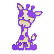 Handcrafted Giraffe Wood Wall Art – Safari Nursery Decor - $30.00