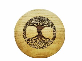 Handmade Wooden Tree of Life Small Jewellery Box Yoga Symbol Boho Design... - £26.67 GBP