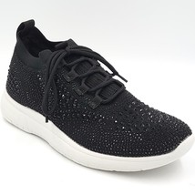 Aqua College Women Low Top Lace Up Sneakers Kali Size US 7.5M Black Knit - £31.85 GBP
