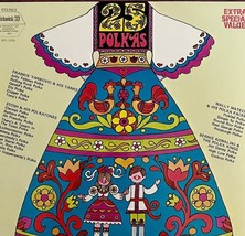 25 Polkas Vinyl 12&quot; Record 1950-60s Various Artists Yankovic VRAD13 - $19.99