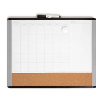 U Brands Magnetic Dry Erase 3-in-1 Calendar Board, 16 x 20 Inches, MOD Black/Gra - £22.37 GBP