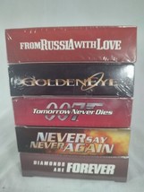 Lot Of 5 James Bond 007 VHS Tomorrow Dies Russia Love Never Diamonds Goldeneye - £14.92 GBP