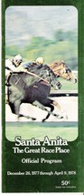 1978 - February 26th - Santa Anita Park program in MINT Condition - £15.62 GBP