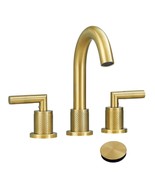 Brushed Gold Bathroom Faucet: 8&quot; Widespread - $149.18 CAD